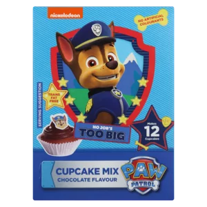 Paw Patrol Chocolate Flavoured Cupcake Kit 295g Paw Patrol Chocolate Flavoured Cupcake Kit 295g