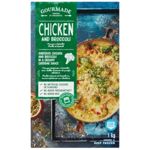 Gourmade Frozen Chicken & Broccoli Ready Meal 1kg Gourmade Frozen Chicken & Broccoli Ready Meal 1kg