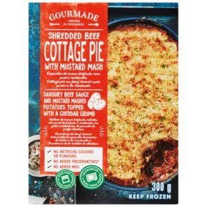 Gourmade Frozen Shredded Beef Cottage Pie With Mustard Mash Ready Meal 300g