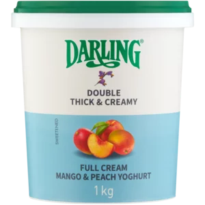 Darling Mango & Peach Full Cream Yoghurt 1kg Darling Mango & Peach Full Cream Yoghurt 1kg
