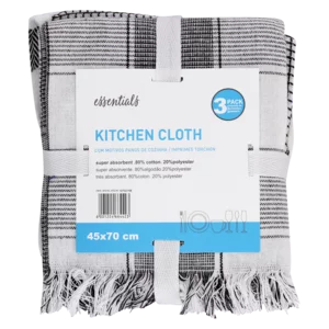 Essentials Vivara Assorted Kitchen Cloth 3 Pack Essentials Vivara Assorted Kitchen Cloth 3 Pack