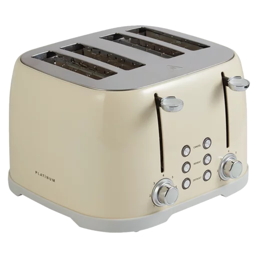 Platinum Cream Classic 4 Slice Toaster