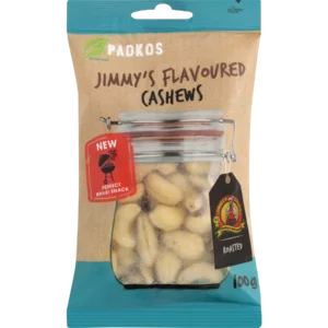 Padkos Jimmy's Flavoured Cashew Nuts 100g