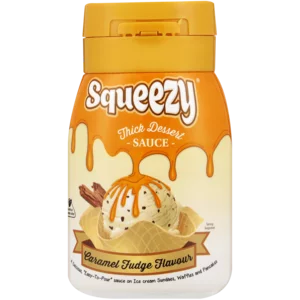 Squeezy Caramel Fudge Flavoured Thick Dessert Sauce Bottle 300g