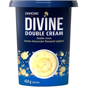 Danone Divine Lemon Cheesecake Flavoured Double Cream Yoghurt 450g