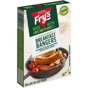 Fry's Plant-Based Breakfast Bangers 300g Fry's Plant-Based Breakfast Bangers 300g