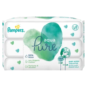 Pampers Aqua Pure Baby Wipes 144 Pack Pampers Aqua Pure Baby Wipes 144 Pack