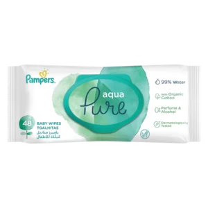 Pampers Pure Aqua Baby Wipes 48 Pack