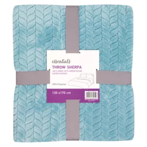 Essentials Reverse Throw Sherpa 130x170cm Essentials Reverse Throw Sherpa 130x170cm