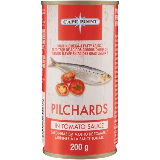 Cape Point Pilchards In Tomato Sauce 200g Cape Point Pilchards In Tomato Sauce 200g