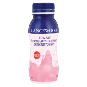 Lancewood Strawberry Drinking Yoghurt 225g Lancewood Strawberry Drinking Yoghurt 225g