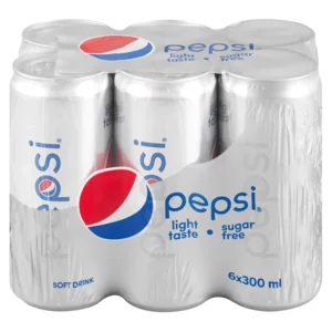 Pepsi Light Soft Drink 6x300ml