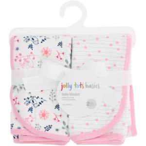 Jolly Tots Basic Receiver Blankets 2 Pack