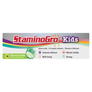 StaminoGro Cream Soda Flavoured Kids Effervescent Tablets 10 Pack StaminoGro Cream Soda Flavoured Kids Effervescent Tablets 10 Pack