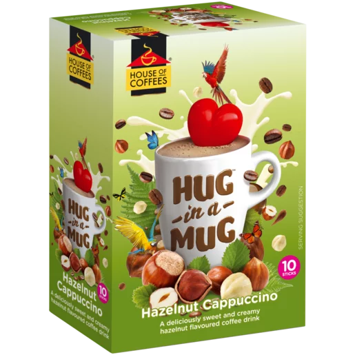 Hug In A Mug Hazelnut Flavoured Cappuccino Sticks 10x24g