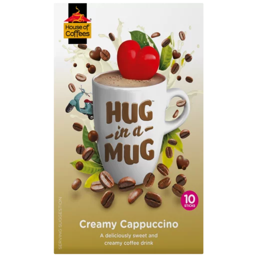 Hug In A Mug Creamy Instant Cappuccino Sachets 10x24g Hug In A Mug Creamy Instant Cappuccino Sachets 10x24g