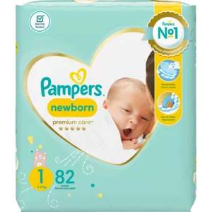 Pampers Premium Care Size 1 2-5kg Diapers 82 Pack Pampers Premium Care Size 1 2-5kg Diapers 82 Pack