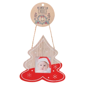 Santa's Choice Wooden Tree Decoration