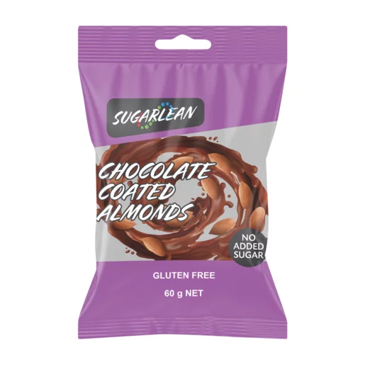 Sugarlean Chocolate Covered Almonds 60g Sugarlean Chocolate Covered Almonds 60g