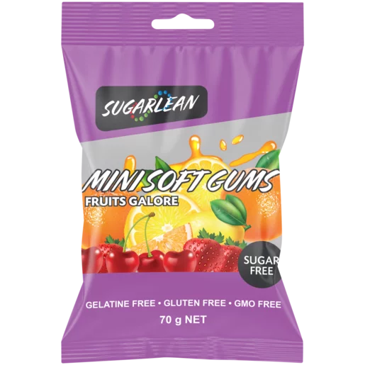 Sugarlean Sugar Free Fruits Galore Mini Soft Gums 70g