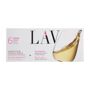 LAV Gaia Stemless Wine Glass Set 6 Piece