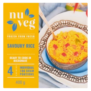 Nu Veg Frozen Savoury Rice 400g Nu Veg Frozen Savoury Rice 400g