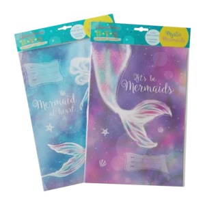 Creative Stationery Mystic Mermaids Book Jacket 5 Pack