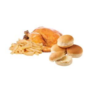 Barbeque Chicken, Chips & Rolls
