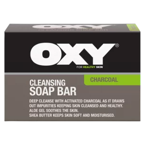 OXY Charcoal Cleansing Facial Bar Soap 75g OXY Charcoal Cleansing Facial Bar Soap 75g