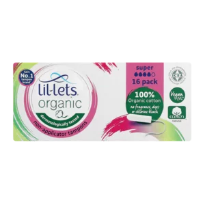 Lil-Lets Organic Super Tampons 16 Pack Lil-Lets Organic Super Tampons 16 Pack