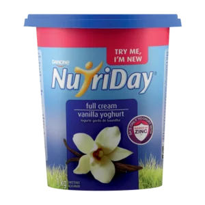 Nutriday Full Cream Vanilla Flavoured Yoghurt 1kg Nutriday Full Cream Vanilla Flavoured Yoghurt 1kg