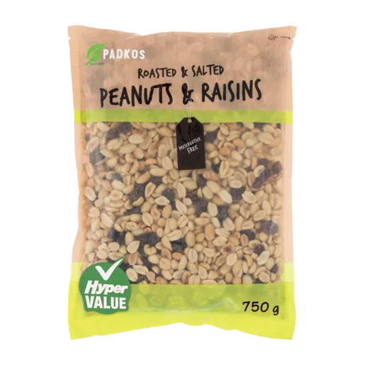 Padkos Roasted & Salted Peanuts & Raisins 750g