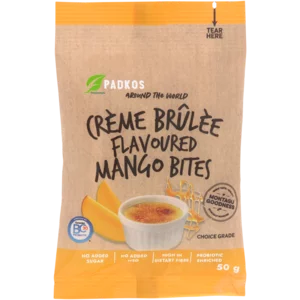 Padkos Crème Brulee Flavoured Mango Bites 50g
