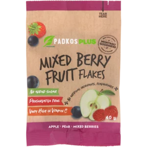 Padkos Plus Mixed Berry Fruit Flakes 40g