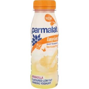 Parmalat EasyGest Low Fat Granadilla Flavoured Yoghurt Drinking 250g Parmalat EasyGest Low Fat Granadilla Flavoured Yoghurt Drinking 250g