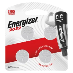 Energizer CR2032 Lithium Batteries 4 Pack