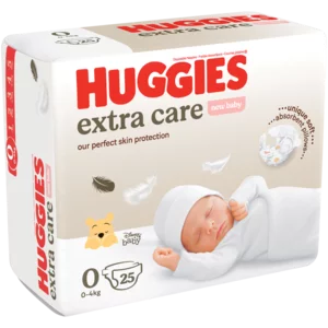 Huggies Extra Care Diapers Size 0 25 Pack (0-4kg)