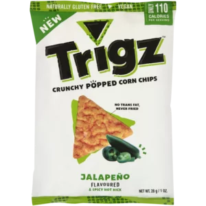 Trigz Jalapeño Flavoured Crunchy Popped Corn Chips Bag 28g