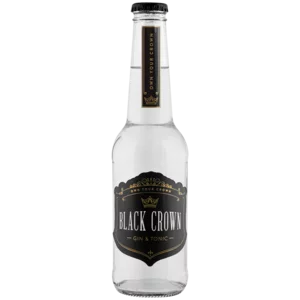 Black Crown Gin & Tonic Cooler Bottle 275ml Black Crown Gin & Tonic Cooler Bottle 275ml