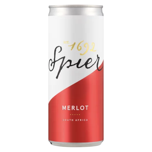 Spier Merlot Red Wine Can 250ml Spier Merlot Red Wine Can 250ml