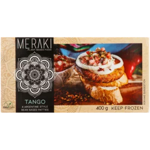 Meraki Plant Based Tango Frozen Veg Patties 400g Meraki Plant Based Tango Frozen Veg Patties 400g