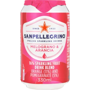 San Pellegrino Melogran And Arancia Sparkling Drink Can 330ml