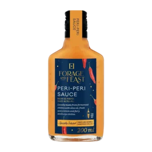Forage And Feast Peri Peri Hot Sauce 200ml Forage And Feast Peri Peri Hot Sauce 200ml