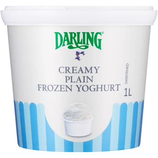Darling Creamy Plain Frozen Yoghurt 1L Darling Creamy Plain Frozen Yoghurt 1L