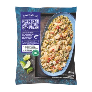 Gourmade Mixed Grain & Vegetable With Prawn Ready Meal 700g
