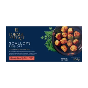 Forage And Feast Frozen Scallops 300g Forage And Feast Frozen Scallops 300g