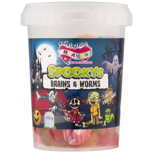 Sweets From Heaven Spooky's Brains & Worms Gummies 450g Sweets From Heaven Spooky's Brains & Worms Gummies 450g