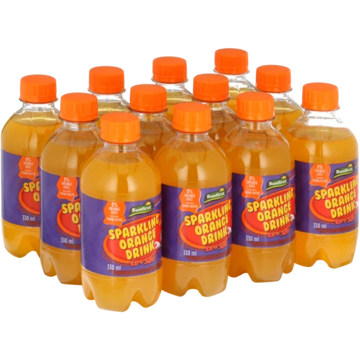 Sunfirst Orange Flavoured Sparkling Soft Drink Bottles 12x330ml Sunfirst Orange Flavoured Sparkling Soft Drink Bottles 12x330ml
