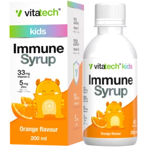 Vitatech Orange Flavoured Kids Immune Syrup 200ml