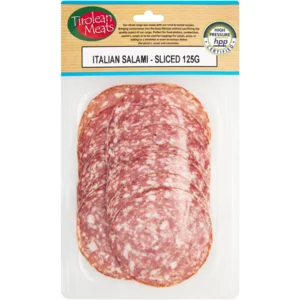 Tirolean Meats Sliced Italian Salami 125g